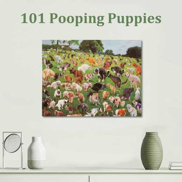 1000 st bajsar hund pussel 101 bajsar valpar  roliga hund pussel pussel