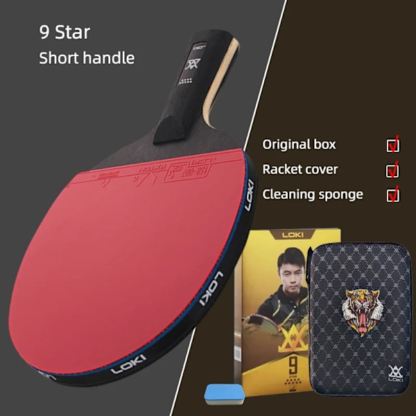E-Series Bord Tennis Racket Professional Carbon Blade PingPong Racket