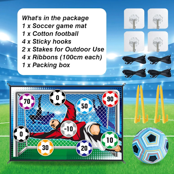 150 cm fotboll spel matta set utomhus inomhus fotboll leksaker
