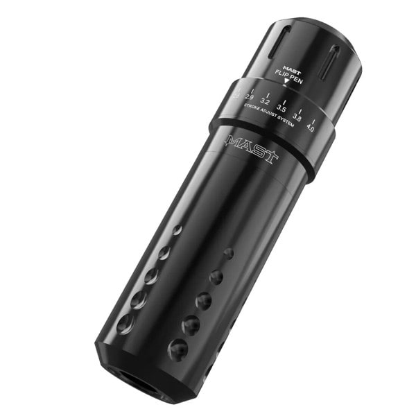 Mast Tatovering Flip Justerbar Seks Stroke Længder Custom Coreless Motor RCA Interface Rotary Machine Pen Tattoo Supplies