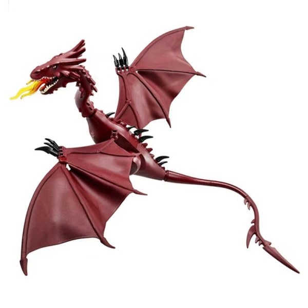 Film Dyr Ild Drage Dukke Smaug Action Dukke Byggeklosser Gjør selv Samling  Modell Leker