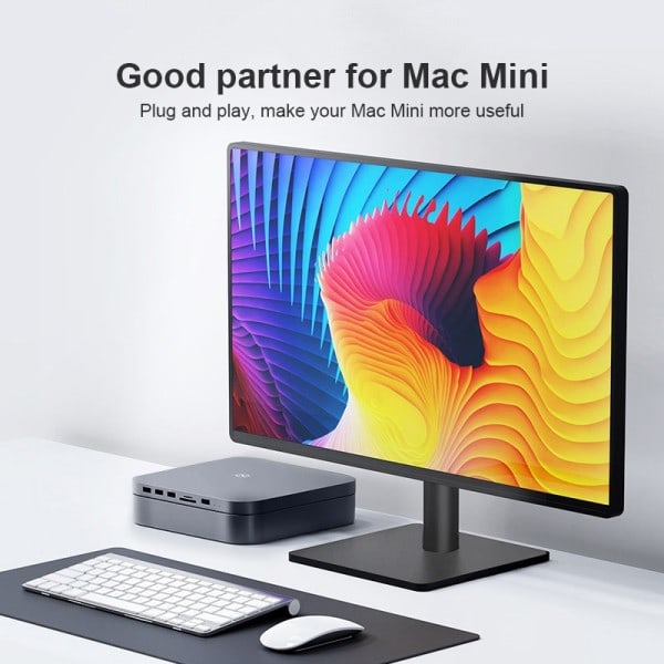 USB C keskitin kiintolevy kotelo C-tyypin telakka asema Macille mini 2,5 SATA NVME M.2 SSD kotelo