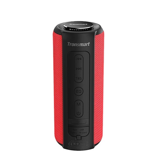 T6 Plus Bluetooth Högtalare 40W Bärbar Högtalare Deep Bass Soundbar med IPX6 Vattentät