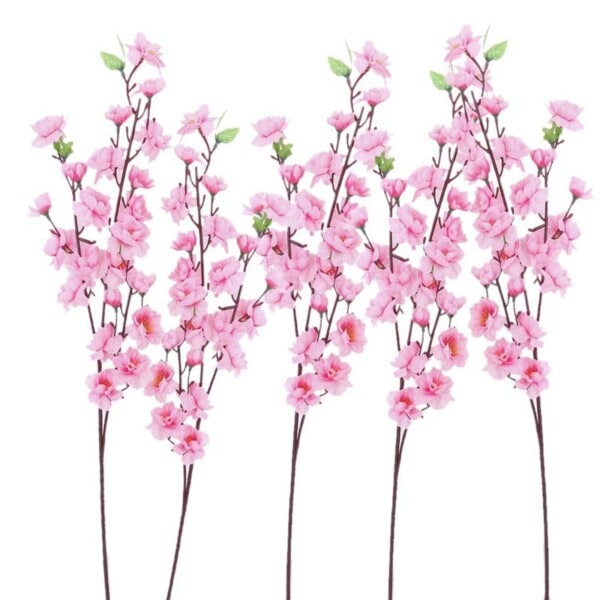 Fersken blomst simulering blomster kunstig blomst bryllup kirsebær blossom falsk blomst