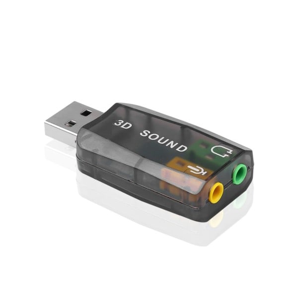 Mini ulkoinen USB 3,5mm mikrofoni kuuloke liitin stereo kuulokkeet 3d ääni kortti ääni sovitin