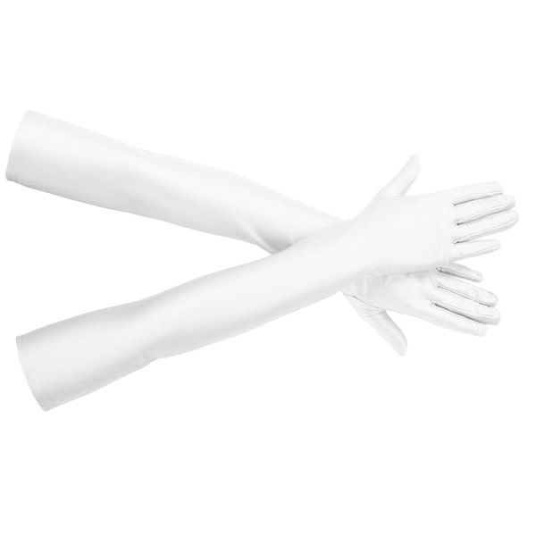Kvinnor Tjejer Hög Elastisk Spandex Armbåge Sol Skydd Handskar Fest Nattklubb Bröllop Föreställning