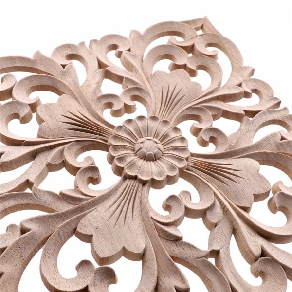 Træ Decal Supply European style Applique Ægte Træ Udskæring Tilbehør