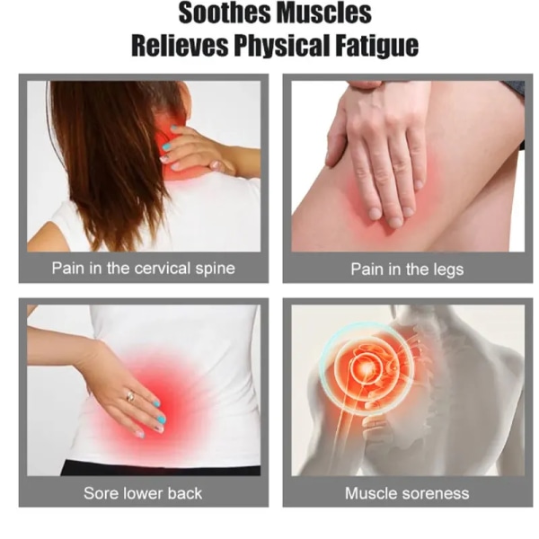 Mini EMS Elektrisk Massager Nakke Akupressur Patch Stimulator Smerte Lindring Avslapning Hudfylling og avslapping massasje plaster