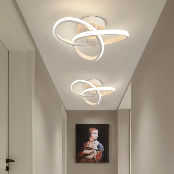 Husholdnings LED Lysekrone Tre Farger Lampe Moderne Stil Tak Lampe Soverom  Lys 8b6f | Fyndiq