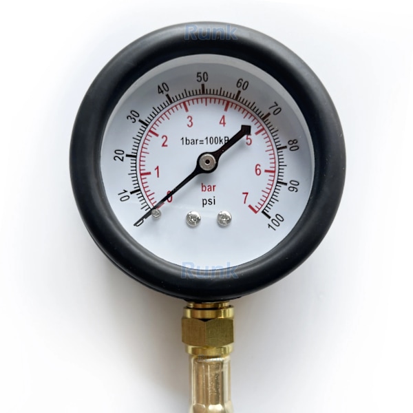 Bränsle tryck test sats - bränsle tryck mätare - 0-100PSI bränsle insprutning pump tryckprovare mätare kit