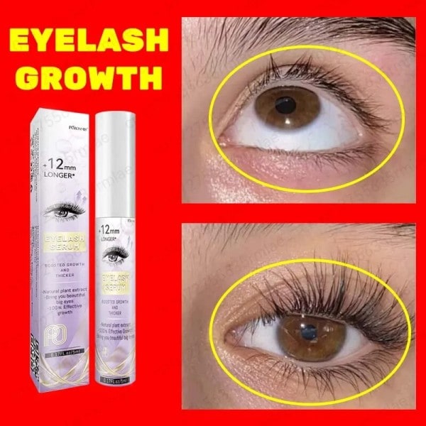 Naturlig ögonfrans tillväxt serum 7 dagar snabb ögonfransar förstärkare längre tjockare fyllare fransar ögonbryn