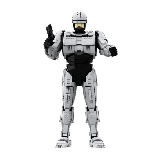 Gobricks MOC Robocop Robot Mekanisk Krig Polis Action Film Figur Modell Byggnad Block Utbildnings leksaker för barn