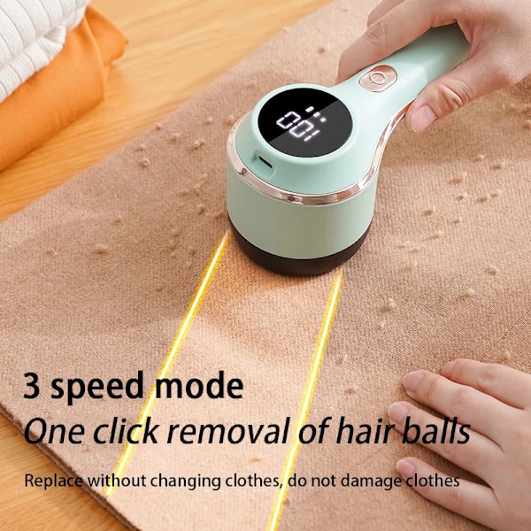 Professionell Lint Remover För Kläder Hår Ball Trimmer Fuzz Pellets Kläder Tröja Tyg Rakapparat med LED
