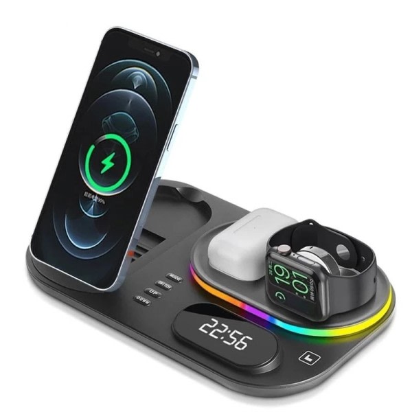 4 in 1 langaton laturi iPhone 11 12 13 Pro Max 30W pikalataus telakka asema