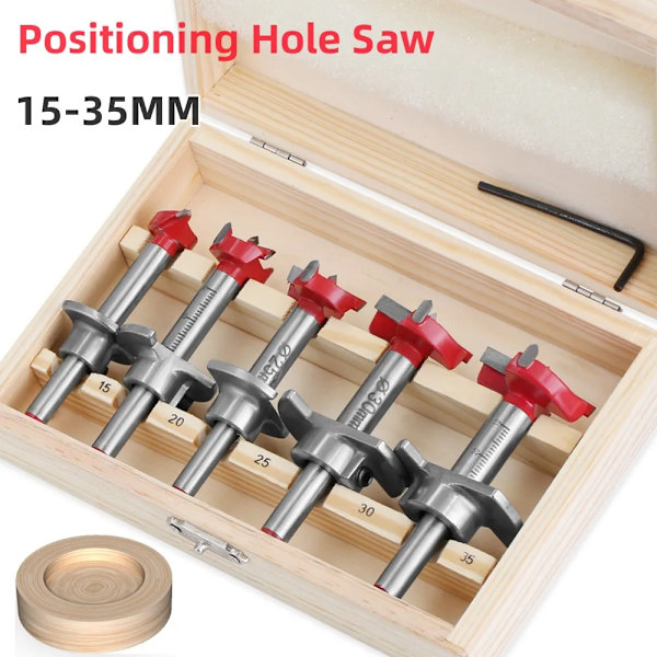 Positionering Hul Sav Kit Justerbar 15-35mm Hængsel Hul Åbner