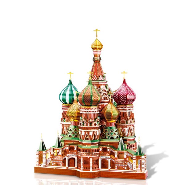 3D metal puslespil model bygning sæt-sankt basilikum's katedral stiksav legetøj
