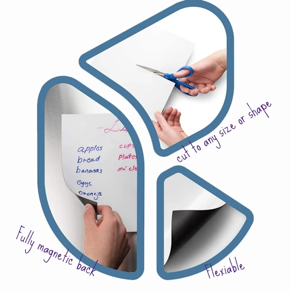 A3+A4 Magnetisk Tør Slet Tavle Køleskab Markører Whiteboard Marker