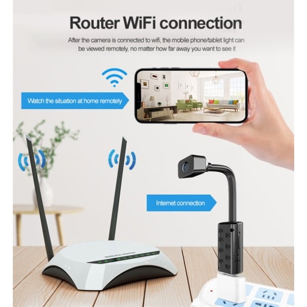 Mini Kamera HD 4K Wifi IP Mikro Videokamera Bärbar Trådlös Modul Video Inspelning Support Fjärr Visa P2P Kamera