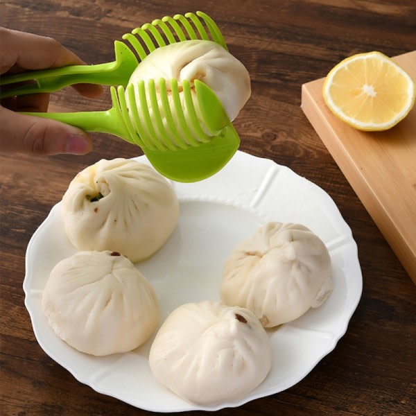 Handhållen Tomat Skärare Bröd Klämma Frukt Grönsak Skärning Pryl Kök Tillbehör