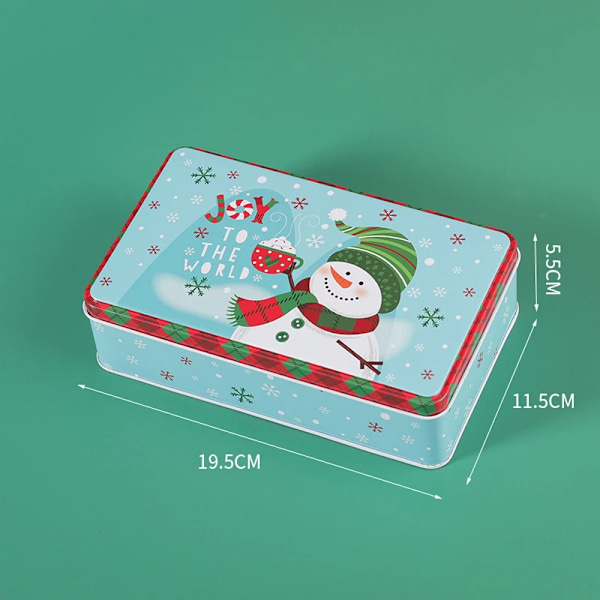 Glædelig jul Slik Æske Slik Kiks Chokolade Beholder Opbevaring Æske Hjem Arrangør
