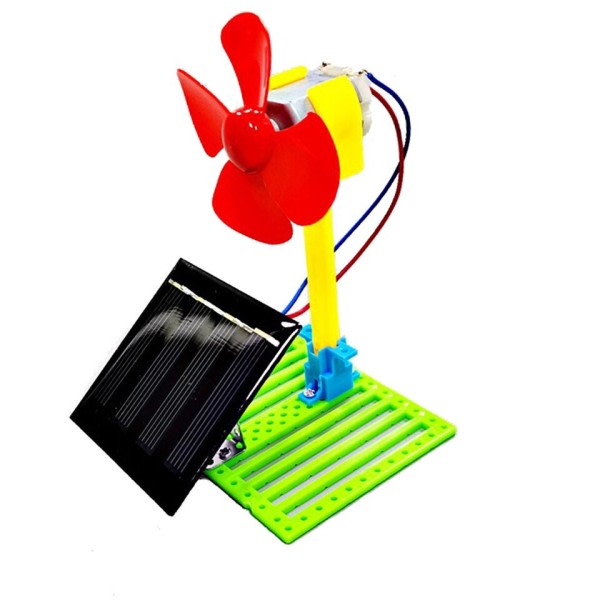 Roman Soldrivna Elektriska Fläktar Gör-det-själv Fysik Motor Krets Device Kit Science Toy Educational Fysical Experiment