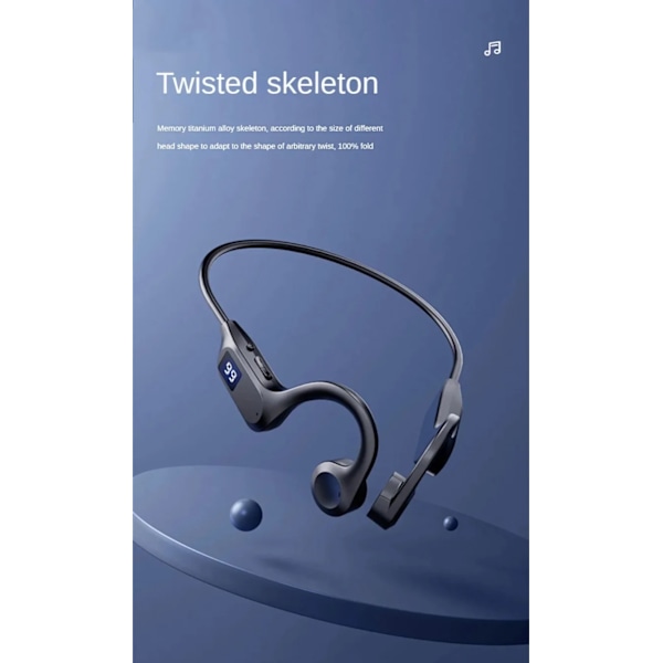 Trådløs hodetelefoner sport svømming bluetooth kompatibel hodetelefoner