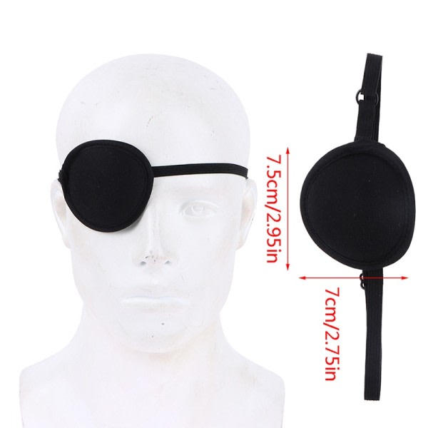 Sort Pirat Eye Patch Enkelt Eye Patch Eyepatch One Eye