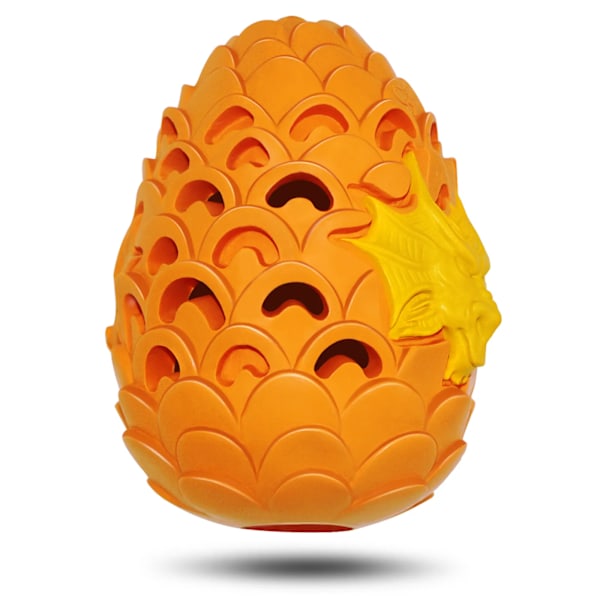 Hund tyggbar bittbestandig leker naturlig gummi hunder kjærlighet unik drage egg form