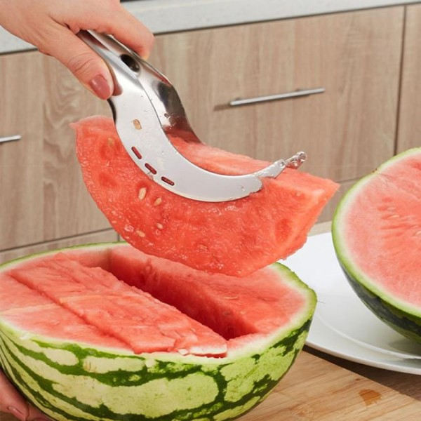 Rostfritt Vattenmelon Skärare Skärare Verktyg Vattenmelon Melon Skärare Skärare