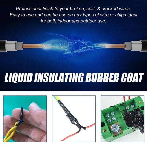 50ml Væske Isolerende Tape Reparation Gummi Elektrisk Wire Kabel Coat Fix Line Lim