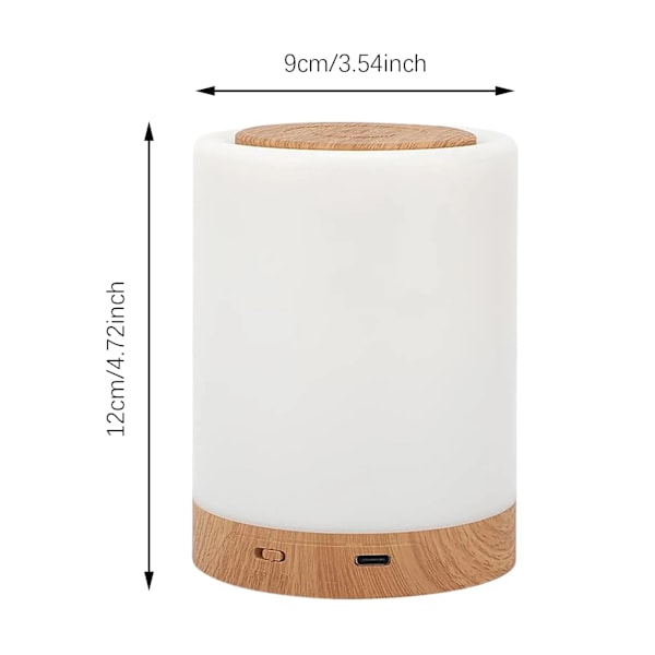 Smart LED Natt Ljus,Portable Touch Control Bord Lampa