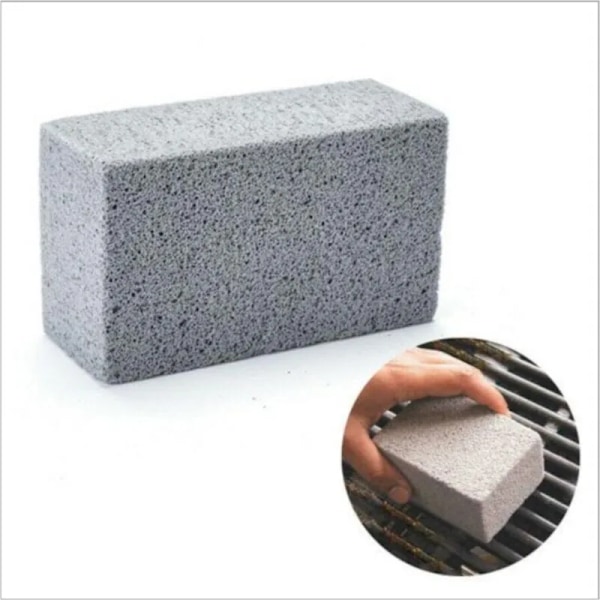 2 stykker BBQ Grill Rengøring Børste Brick Block Grill Rengøring Sten
