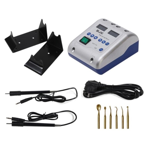 Dental Lab Elektriskt handtag vax carving  värmare kit  inklusive 6 vax