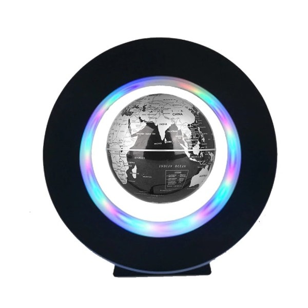 Magnetisk Levitasjon Globe LED Verden Kart Roterende Globe Lys Nattbord Lys