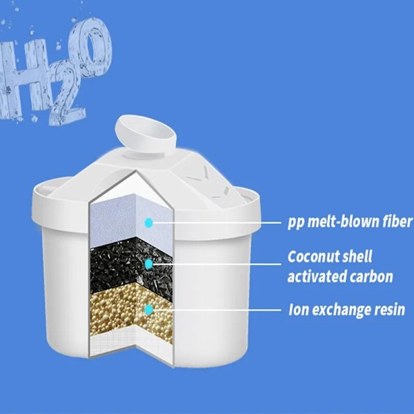 Husstand filter kedel med filter enhed alkalisk aktiveret kulstof 3,5 l vand renser