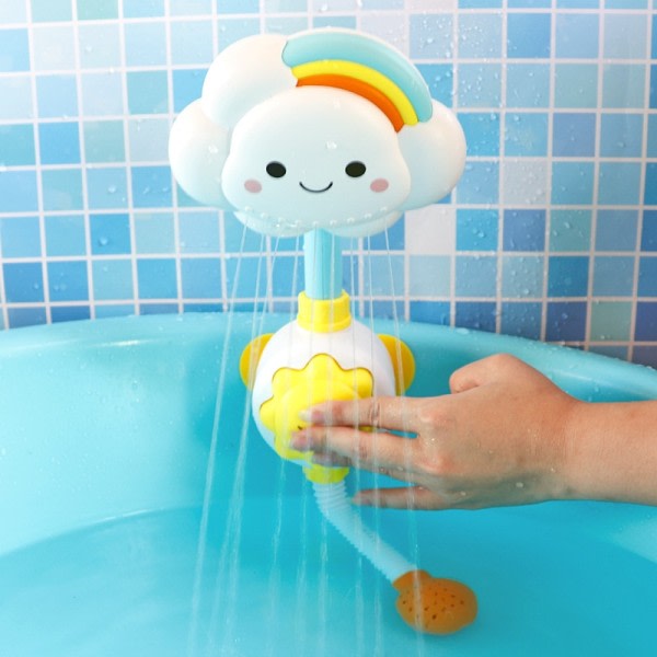 Baby badekar leker sky badekar dusj bading tuter suger foldbar kran barn badekar leker