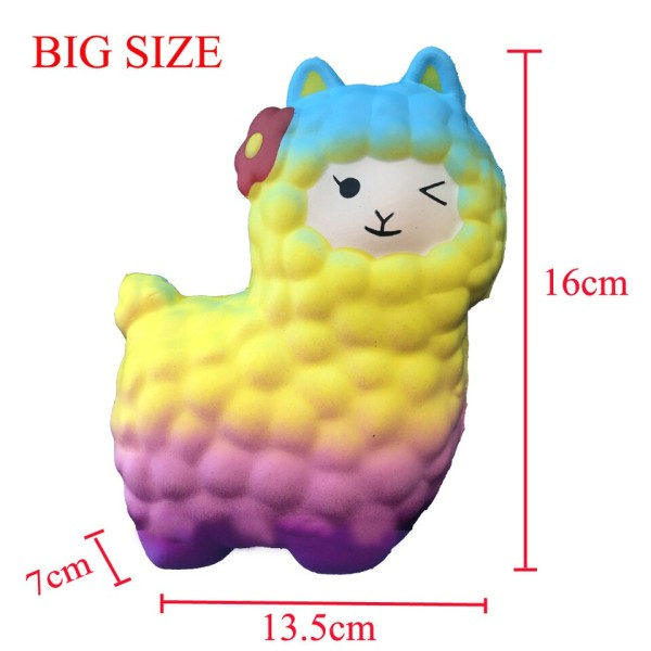 Söt Får Alpacka Squishy Toy Söt Galaxy Långsamt stigande Djur Squishy Squish Utsökt Barn Action Figurer