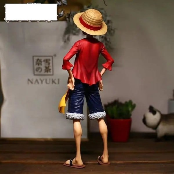 One Piece Anime Figur Confident Smiley Luffy Three Form Face Changing Doll Action Figurine Model Legetøj