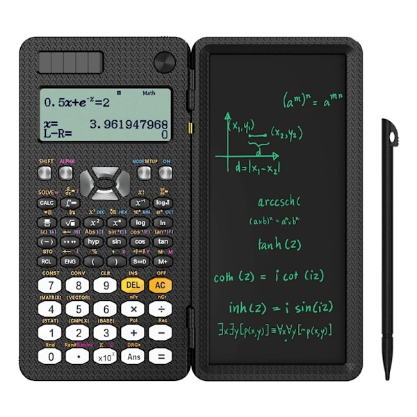 Solar Scientific Lommeregner med LCD Notesblok 417 funktioner