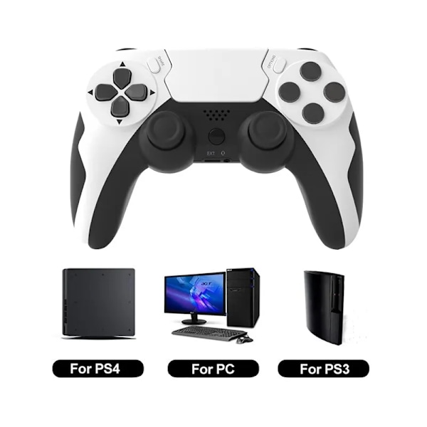 Trådlös Gamepad med Six Axis Gyroscope Game Controller For PS4 PS3 Console