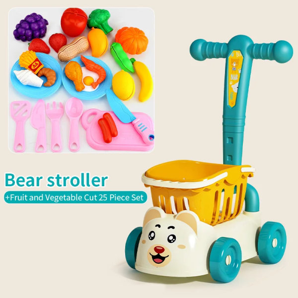 Barn's supermarked handlevogn baby trille leketøy
