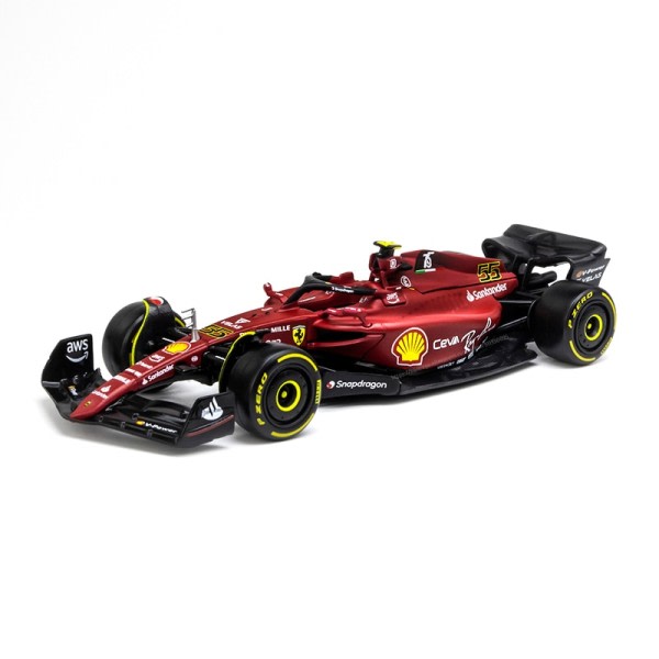 F1 Scuderia Ferrari F1-75 #16 Leclerc #55 Sainz Legering Luksus Kjøretøy Diecast Biler Modell Leketøy