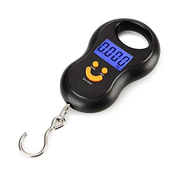 Elektroninen 50kg 10g riippuva vaaka LCD keittiö digitaalinen vaaka taustavalo  kalastus painot tasku vaaka