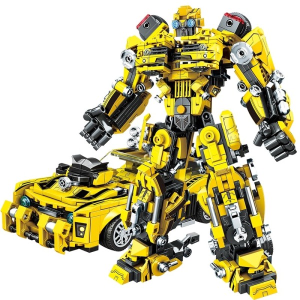 2 i 1 Deformation Robot Bygge Klodse Sæt Klodser Legetøj Transform Biler Fødselsdag Legetøj