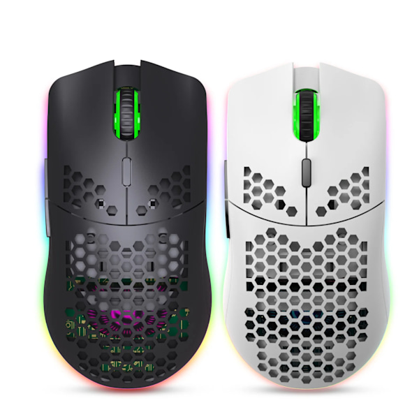 RGB 2.4G Trådlös Gaming Mus RGB Belysning Laddning Mus med Justerbar DPI Ergonomisk Design för Skrivbord Bärbar dator