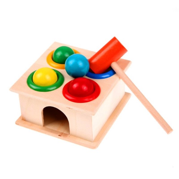 1setti puinen vasara pallo vasara laatikko lapsille hauskaa pelaamista hamsteri peli lelu