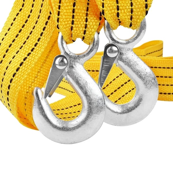 1 stk 4M bil sleep kabel heavy duty 5 tonn tilhenger tau slepe trekk tau stropp kroker