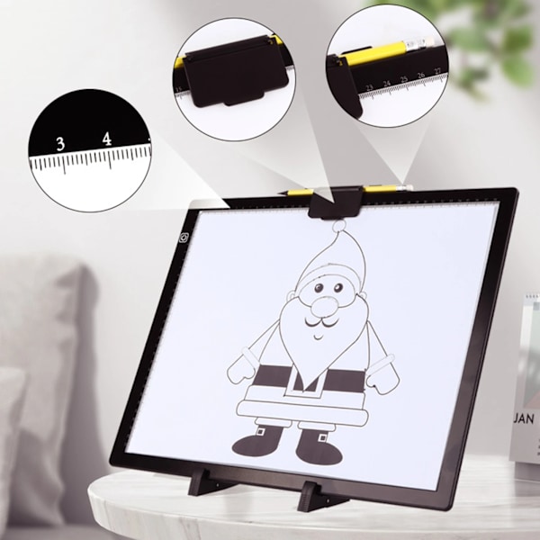 Tillbaka till skolan present A3 Light Tavla Med magnetiskt klämma