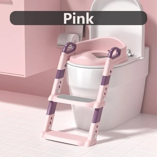 Trapp Stil Barn's Toalett Pojke och Flicka Baby Toalett Fallbart ställ Step Pall Barn Step Toalett Sits