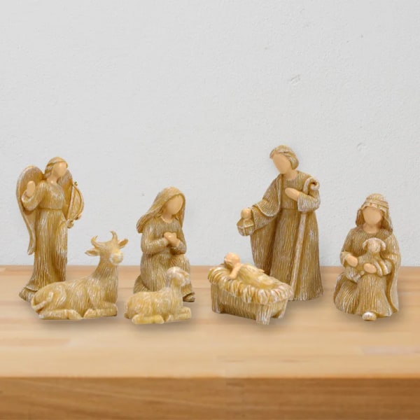 10 kpl aktiviteetti syntymä joulu seimi kohtaus koriste figuurit katolinen  kristillinen huone sisustus 8876 | Fyndiq